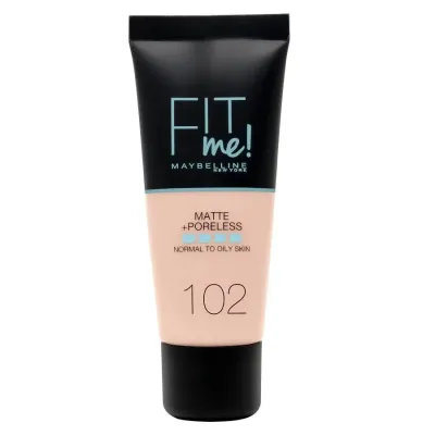 Maybelline Fit Me Matte Poreless Тональный крем матирующий, оттенок 102 - FAIR IVORY