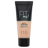 Maybelline Fit Me Matte Poreless Тональный крем матирующий, оттенок 115 - IVORY — фото 1