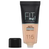Maybelline Fit Me Matte Poreless Тональный крем матирующий, оттенок 115 - IVORY — фото 2