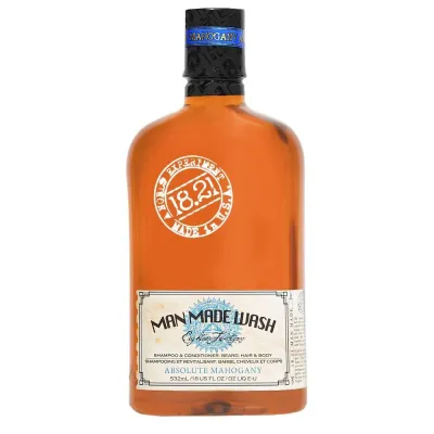 18.21 Man Made Wash 3in1 Absolute Mahogany Shampoo, Conditioner and Shower Gel, 532 мл