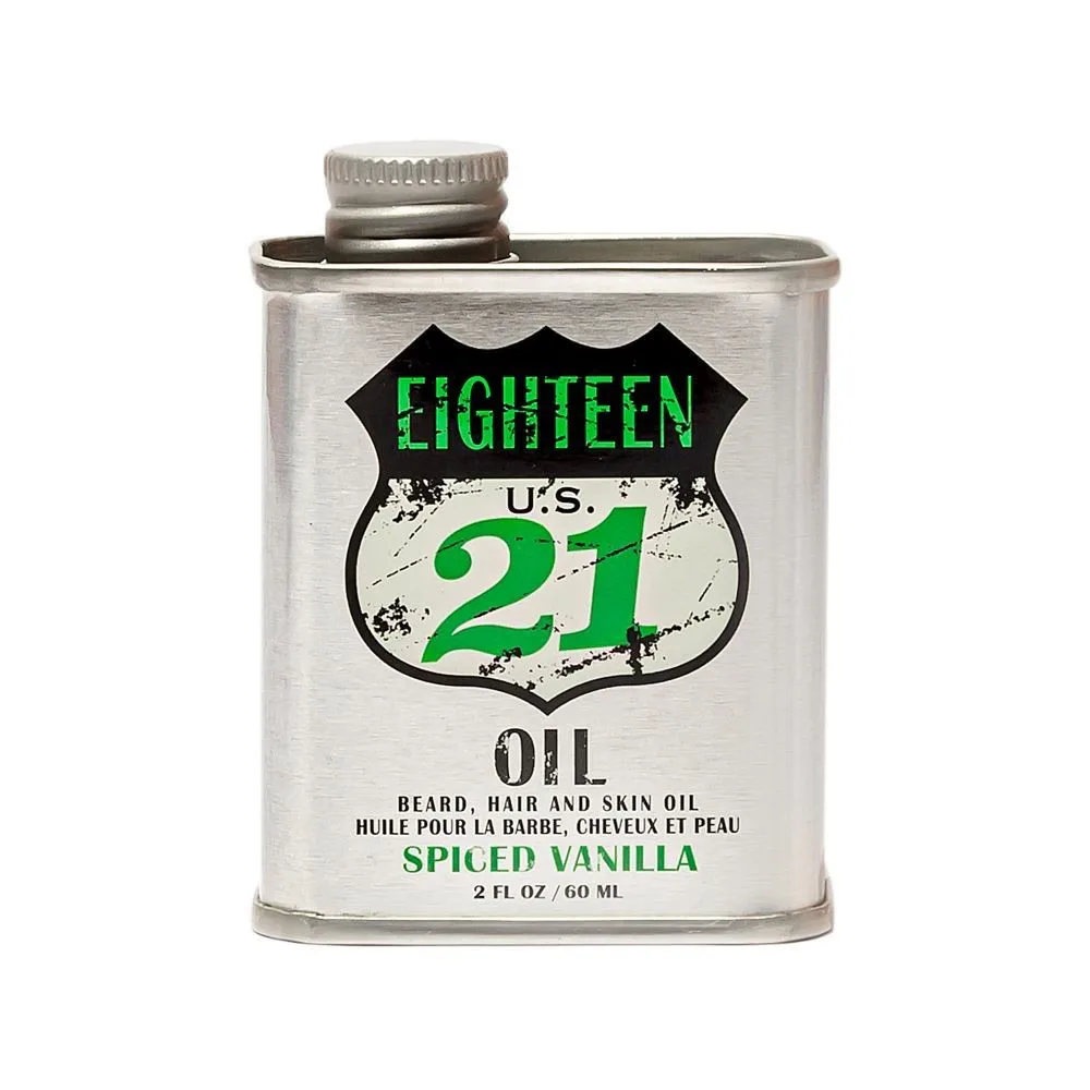 18.21 Man Made Oil - Beard, Hair & Skin Spiced Vanilla Serum for beard, hair and skin, 60 мл