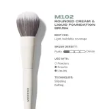 Кисть для теней Morphe M102 ROUNDED CREAM & LIQUID FOUNDATION BRUSH, 1 шт — фото 4