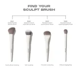 Кисть для румян Morphe M243 SLANTED CREAM & LIQUID CONTOUR BRUSH, 1 шт — фото 6