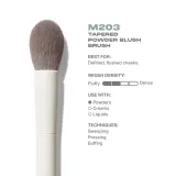 Кисть для румян Morphe M203 TAPERED POWDER BLUSH BRUSH, 1 шт — фото 4
