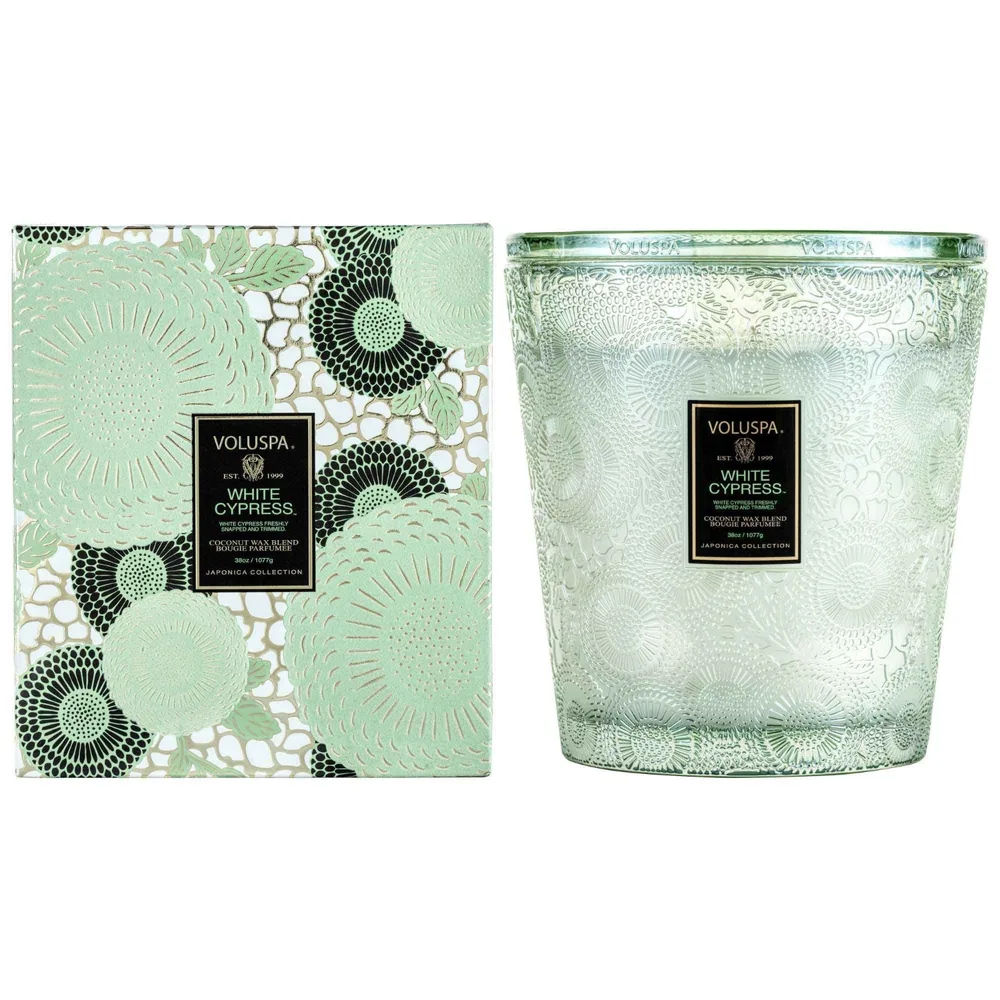 Аромат для помещения VOLUSPA 3 Wick Hearth Candle, оттенок White Cypress