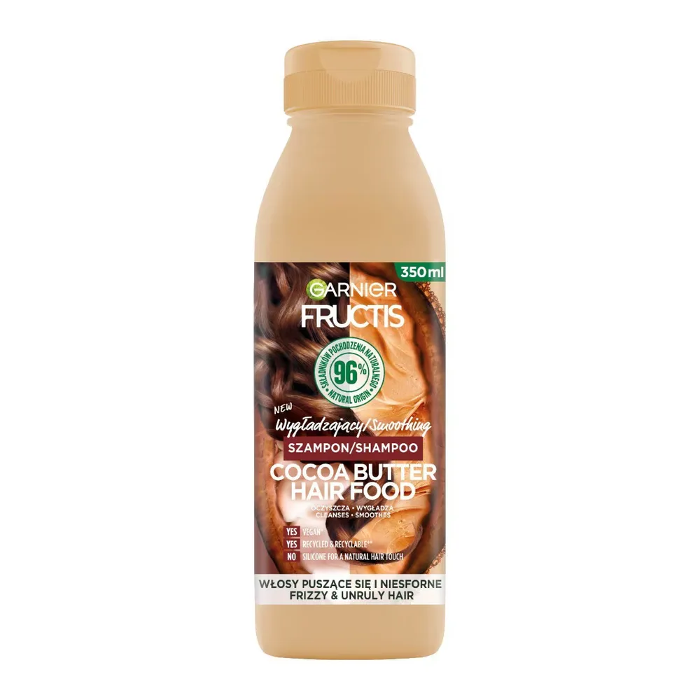 Шампунь для волос Garnier Fructis Cocoa Butter Hair Food wygladzajacy szampon, 350 мл