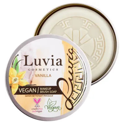 Luvia Brush Soap мыло для очищения кистей для макияжа, аромат Vanilla, 100 г