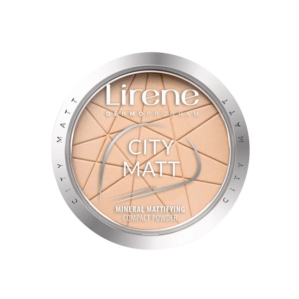 Lirene City Matt Пудра минеральная матирующая, 100 г, оттенок 02 - NATURALNY