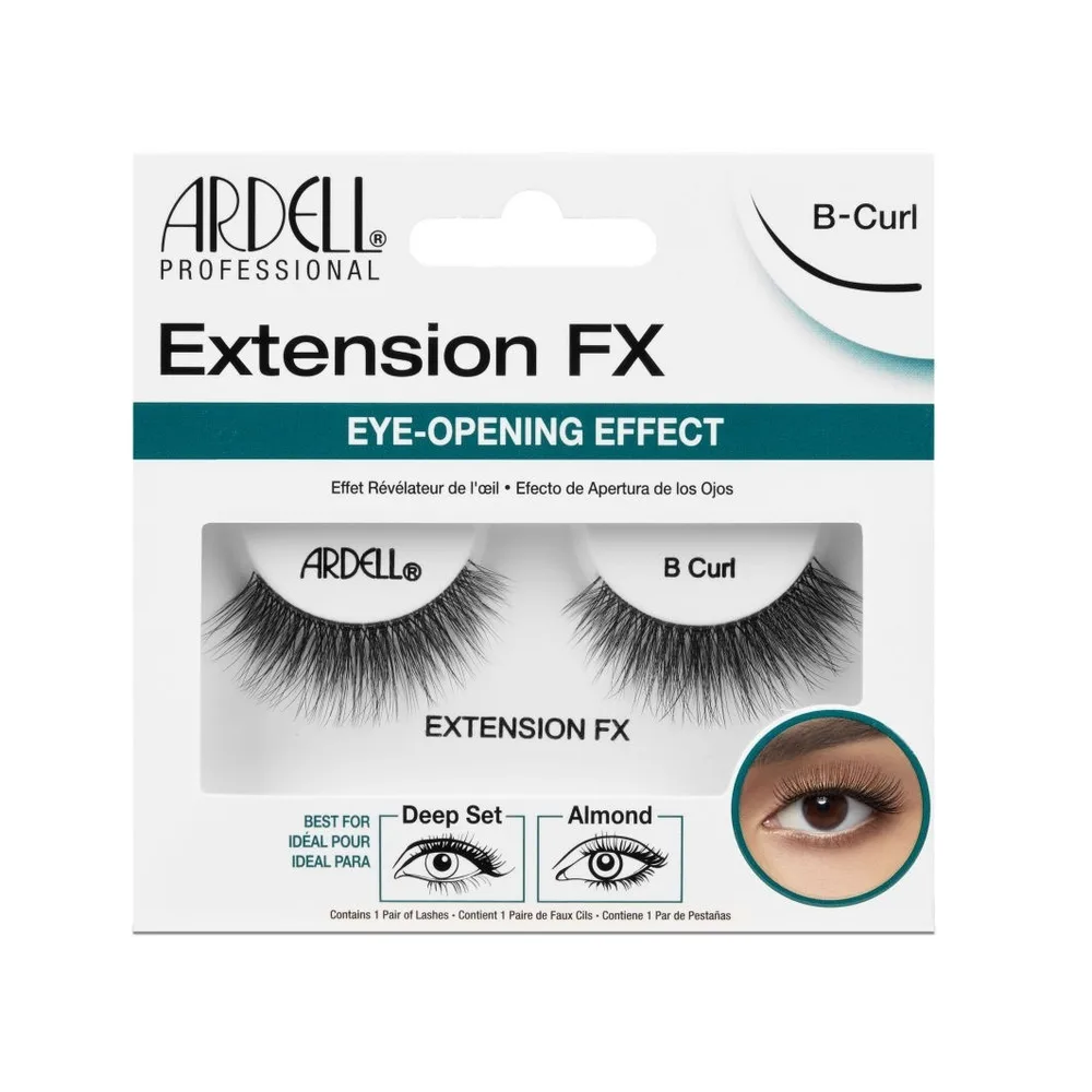 Ardell Extension FX Накладные ресницы на невидимой ленте многоразовые, изгиб B, 1 шт