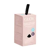 GLOV Hair Wrap двусторонний тюрбан для волос, микрофибра и сатин, черный, 1 шт — фото 3
