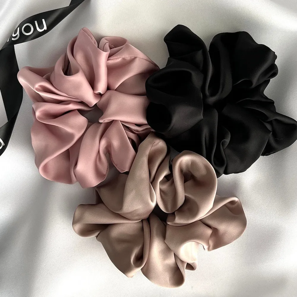 Poshyou Scrunchies Maxi набор резинок для волос тканевых 3 шт