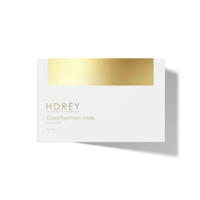 Hdrey Gold Peptides Тканевая маска для лица лифтинг, с золотом и пептидами, 3 шт х 30 г