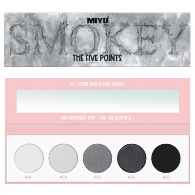 Miyo Five Points палетка теней для век, 02, 6.5 г