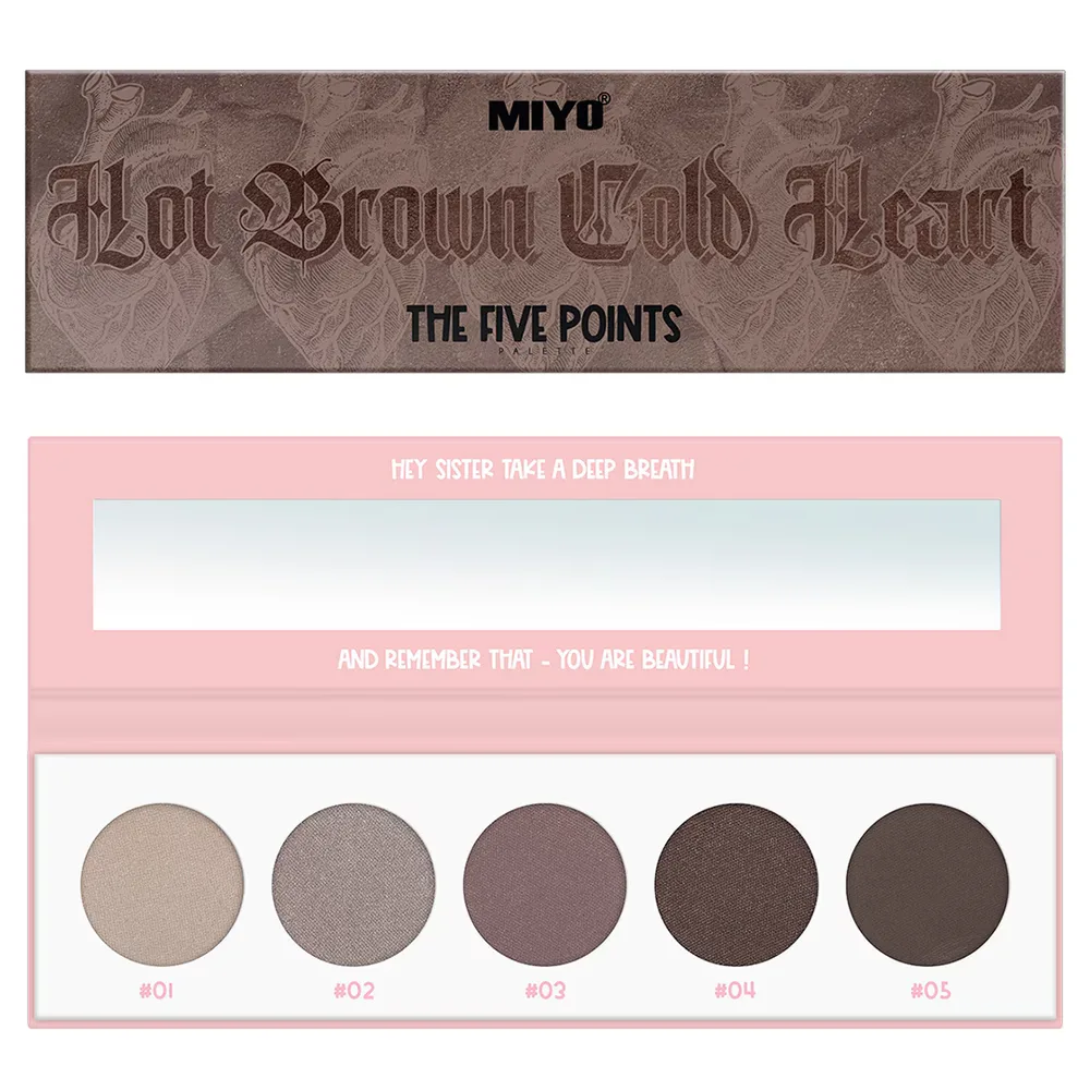 Miyo Five Points палетка теней для век, 09, 6.5 г