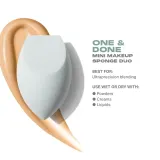 Morphe One and Done Mini Sponge Duo мини-спонжи для макияжа, дорожный формат, 2 шт — фото 2