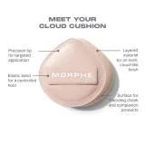 Morphe Cloud Cushion Seamless Puff двухслойная пуховка для макияжа в форме капли, 1 шт — фото 5