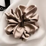 Poshyou резинка-скранчи MAXI MOCCA для волос, ширина 6,5 см, 1 шт — фото 1