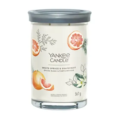 Yankee Candle Ароматическая свеча, аромат White Spruce and Grapefruit, 368 г - Signature