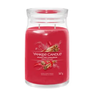Yankee Candle Signature Ароматическая свеча в банке, аромат Sparkling Cinnamon, 567 г
