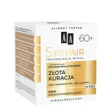 AA Cosmetics 60+ Крем для лица против морщин, золотой уход, 50 мл — фото 4