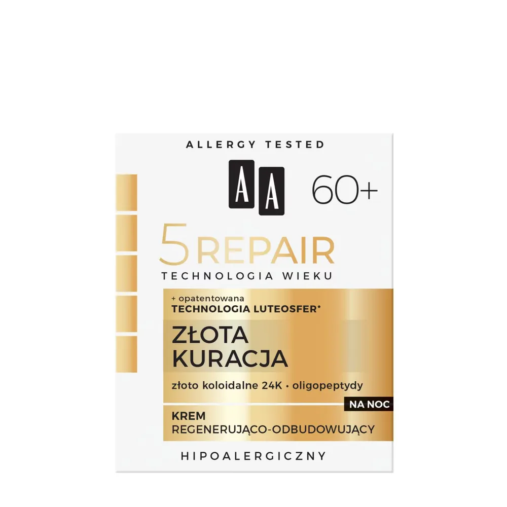 AA Cosmetics Крем для лица ночной регенерирующе-восстанавливающий, 60+, 50 мл