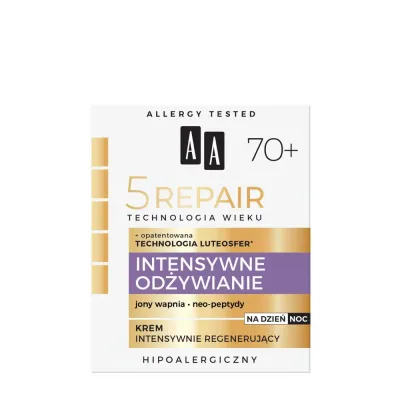 AA Cosmetics Крем для лица дневной и ночной интенсивно питательный, 70+, 50 мл
