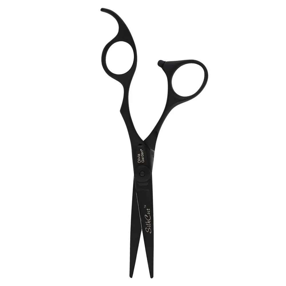Olivia Garden SilkCut ножницы для стрижки волос, чёрные, 1 шт
