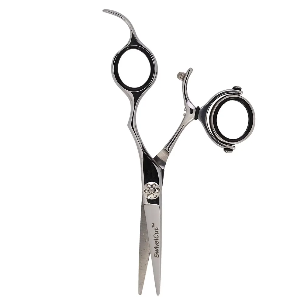 Olivia Garden SwivelCut ножницы парикмахерские для стрижки с вращающимся кольцом, сталь 9cr, 1 шт