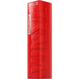 Maybelline New York Super Stay Vinyl Ink Жидкая губная помада виниловая, оттенок 25 - RED-HOT — фото 4
