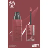Maybelline New York Super Stay Vinyl Ink Жидкая губная помада виниловая, оттенок 40 - WITTY — фото 4