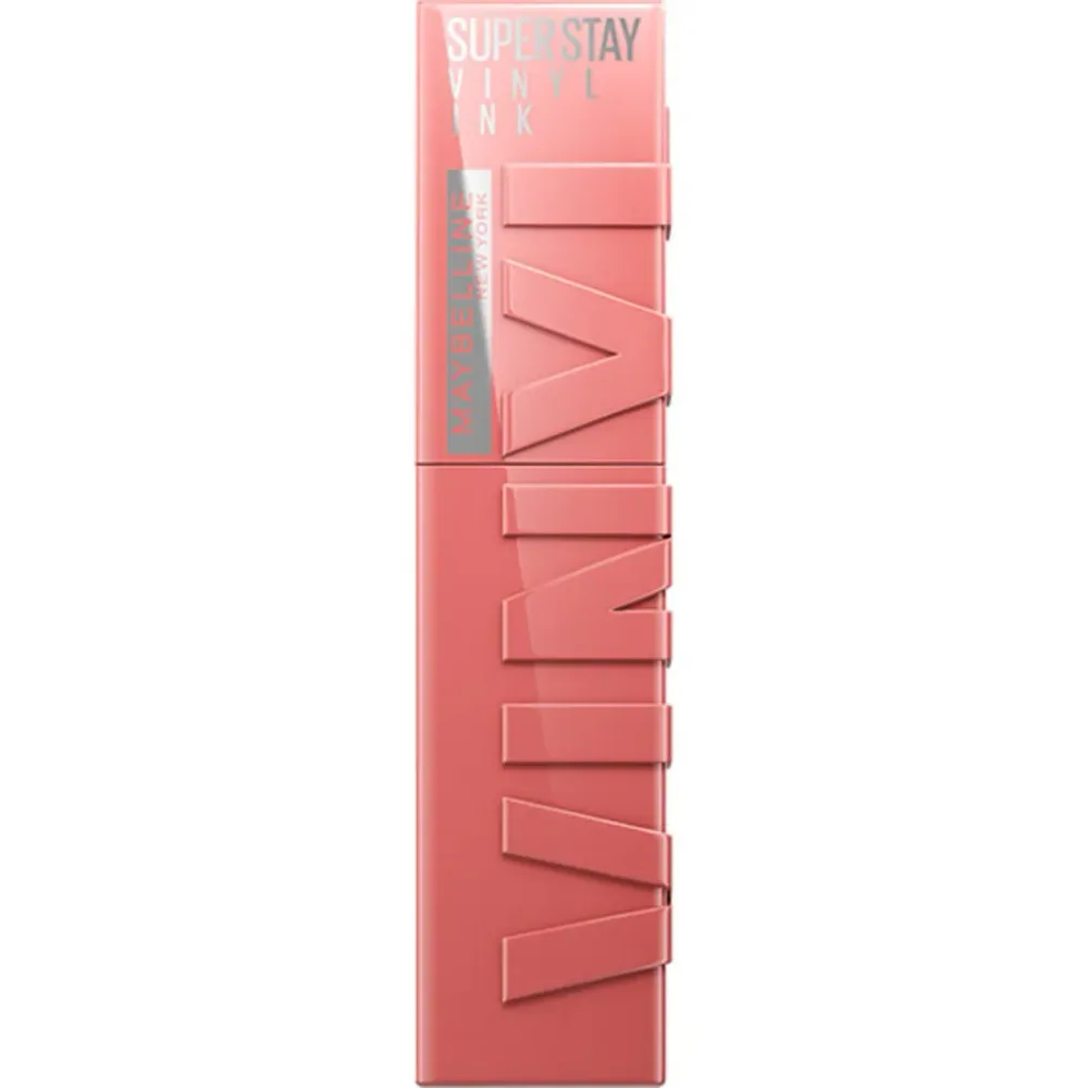 Maybelline New York Super Stay Vinyl Ink Жидкая губная помада виниловая, оттенок 100 - CHARMED