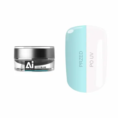 Silcare Affinity Ice Гель для ногтей однофазный, оттенок Ice Blue, 15 г