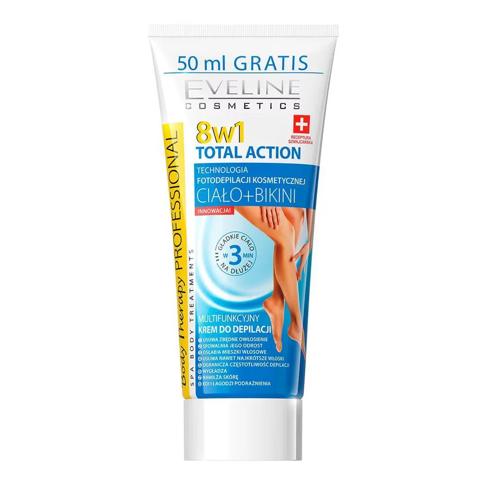 Eveline Cosmetics Body Therapy Professional Крем для депиляции 8 в 1, 200 мл