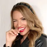 LaVashka Black повязка для волос чёрная с металлическими цепочками ручная работа, 1 шт — фото 2