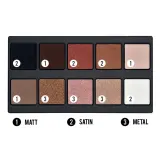 PUPA Milano Makeup Stories Bright Violet Палетка теней для век, оттенок 1 - SPICY NUDES — фото 3