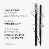 Карандаш для бровей Dolce&Gabbana BROW PENCIL 06 NATURALLY BLACK, оттенок 02 DARK BLONDE — фото 2