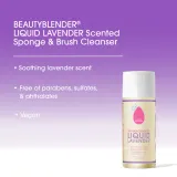 beautyblender Liquid Lavender жидкое средство для очищения спонжей и кистей с лавандой, 150 мл — фото 3