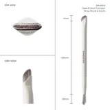 Morphe M402 Dual-Ended Precision Brow Brush and Comb двусторонняя кисть-расческа для бровей, 1 шт — фото 2