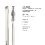 Morphe M401 Dual-Ended Angled Brow Brush and Spoolie двусторонняя кисть для бровей со щеточкой, 1 шт — фото 5