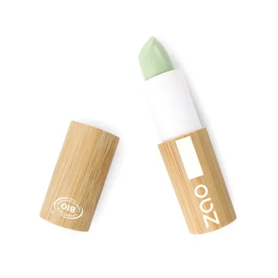 Корректор Zao Bamboo Concealer Stick, оттенок 499 - GREEN ANTI RED PATCHES