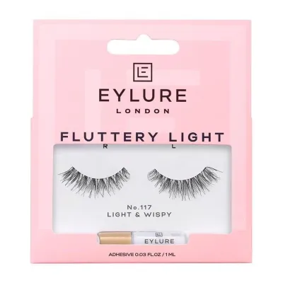 Eylure Fluttery Light 117 накладные ресницы на ленте с клеем, 1 шт