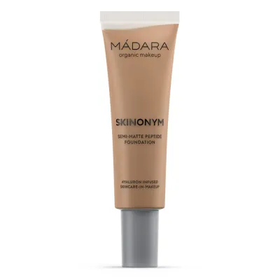 Тональный крем MÁDARA Skinonym Polmatowy podklad peptydowy, оттенок 65 - WARM TAN