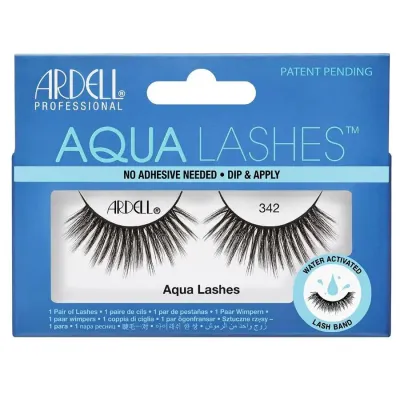 Ardell Professional Aqua Lashes 342 Накладные ресницы на ленте с активацией водой, объёмные, округлая форма, 1 шт