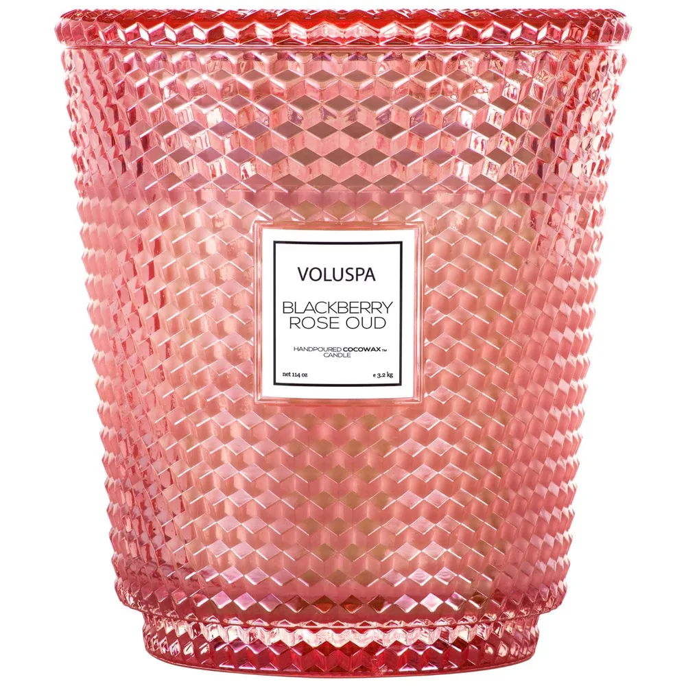 VOLUSPA Hearth Свеча ароматическая на 5 фитилей, оттенок чёрныйberry Rose & Oud