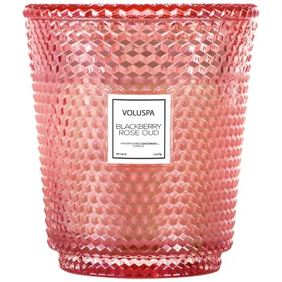 VOLUSPA Hearth Свеча ароматическая на 5 фитилей, оттенок чёрныйberry Rose & Oud