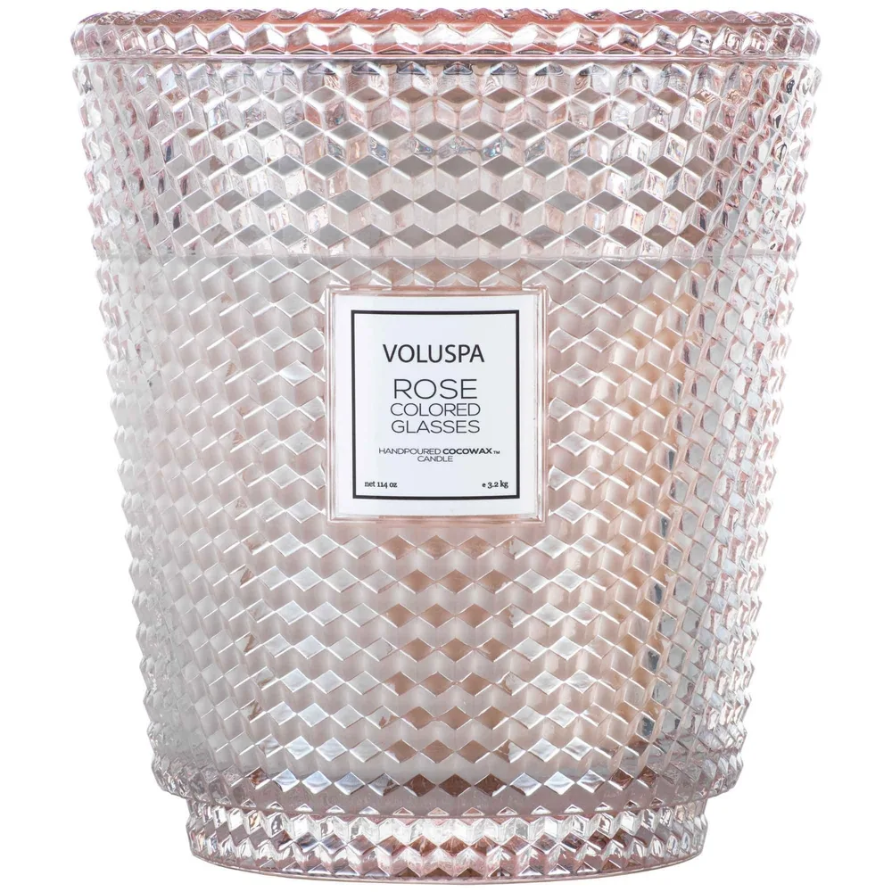 VOLUSPA Hearth Свеча ароматическая на 5 фитилей, оттенок Rose Colored Glasses - Sweet Vanilla