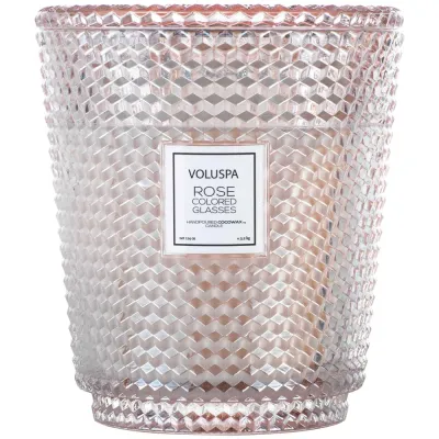 VOLUSPA Hearth Свеча ароматическая на 5 фитилей, оттенок Rose Colored Glasses - Sweet Vanilla