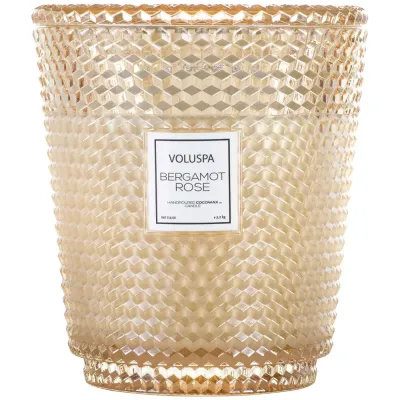 VOLUSPA Hearth Свеча ароматическая на 5 фитилей, оттенок Bergamot Rose - Orange Flower