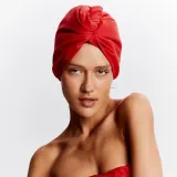 GLOV Hair Wrap Sport тюрбан-полотенце для сушки волос из микрофибры, красный, 1 шт — фото 3