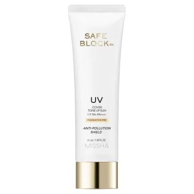 Солнцезащитный крем Missha Safe Block RX Cover Tone Up Sun [Foundation -Free] SPF50+PA++++, 50 мл